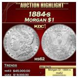 1884-s Morgan Dollar $1 ms62 USCG