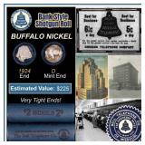 Buffalo Nickel Shotgun Roll in Old Bank Style 