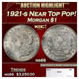 1921-s Morgan Dollar Near Top Pop! $1 ms66 SEGS