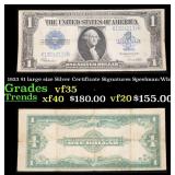 1923 $1 large size Silver Certificate Grades vf++