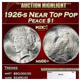 1926-s Peace Dollar Near Top Pop $1 ms66+ SEGS