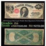 1917 $1 Large Size Legal Tender Note Grades f+ Sig