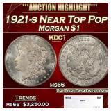 1921-s Morgan Dollar Near Top Pop! $1 ms66 SEGS