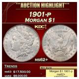 1901-p Morgan Dollar $1 ms62+ USCG