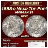 1888-o Morgan Dollar Near Top Pop! $1 ms66+ SEGS