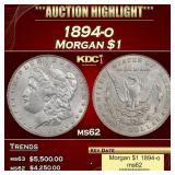 1894-o Morgan Dollar $1 ms62 USCG