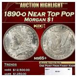 1890-o Morgan Dollar Near Top Pop $1 ms65+ SEGS