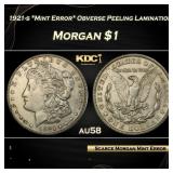 PCGS 1921-s *Mint Error* Obverse Peeling Laminatio