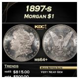 1897-s Morgan Dollar $1 Grades ms64+