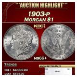 1903-p Morgan Dollar $1 ms66+ SEGS