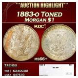 1883-o Morgan Dollar Toned $1 ms66+ SEGS