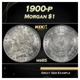 1900-p Morgan Dollar $1 Grades ms65