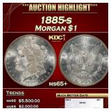1885-s Morgan Dollar $1 ms65+ SEGS
