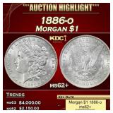 1886-o Morgan Dollar $1 ms62+ USCG