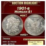 1901-s Morgan Dollar $1 ms62+ USCG