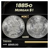 1885-o Morgan Dollar $1 Grades ms66