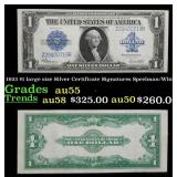 1923 $1 large size Silver Certificate Grades Choic