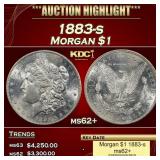 1883-s Morgan Dollar $1 ms62+ USCG