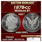 1878-cc Morgan Dollar $1 ms64 DMPL SEGS