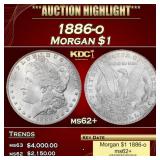 1886-o Morgan Dollar $1 ms62+ USCG