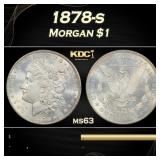 1878-s Morgan Dollar $1 Grades ms63