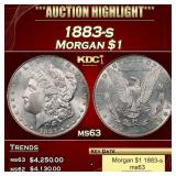 1883-s Morgan Dollar $1 ms63 USCG