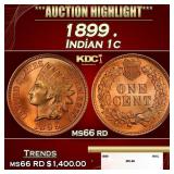 1899 Indian Cent . 1c ms66 rd SEGS