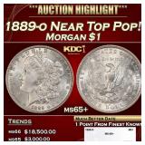 1889-o Morgan Dollar Near Top Pop! $1 ms65+ SEGS