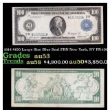 1914 $100 Large Size Blue Seal FRN New York, NY Gr