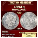 1884-s Morgan Dollar $1 ms62 USCG