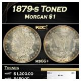 1879-s Morgan Dollar Toned $1 ms66+ SEGS