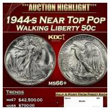 1944-s Walking Liberty Half Dollar Near Top Pop 50