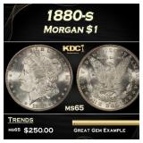 1880-s Morgan Dollar $1 Grades ms65
