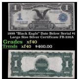 1899 $1 large size Silver Certificate "Black Eagle