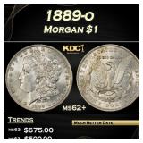 1889-o Morgan Dollar $1 Grades ms62+