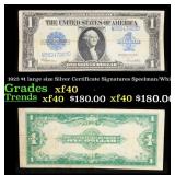 1923 $1 large size Silver Certificate Grades xf Si