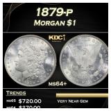 1879-p Morgan Dollar $1 Grades ms64+