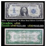1934 $1 Blue Seal Silver Certificate "Funnyback" G