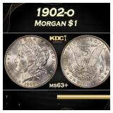 1902-o Morgan Dollar $1 Grades ms63+
