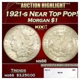 1921-s Morgan Dollar Near Top Pop! $1 ms66 SEGS