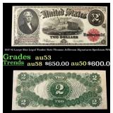 1917 $2 Large Size Legal Tender Note Thomas Jeffer