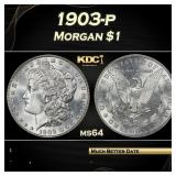 1903-p Morgan Dollar $1 Grades ms64
