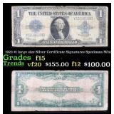 1923 $1 large size Silver Certificate Grades f+ Si