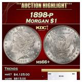 1898-p Morgan Dollar $1 ms66+ SEGS