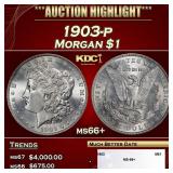 1903-p Morgan Dollar $1 ms66+ SEGS