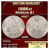 1886-o Morgan Dollar $1 ms62 USCG