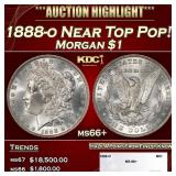 1888-o Morgan Dollar Near Top Pop! $1 ms66+ SEGS