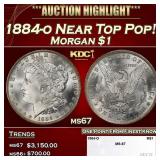 1884-o Morgan Dollar Near Top Pop! $1 ms67 SEGS