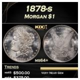 1878-s Morgan Dollar $1 Grades ms64+