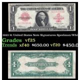 1923 $1 United States Note Grades vf+ Signatures S